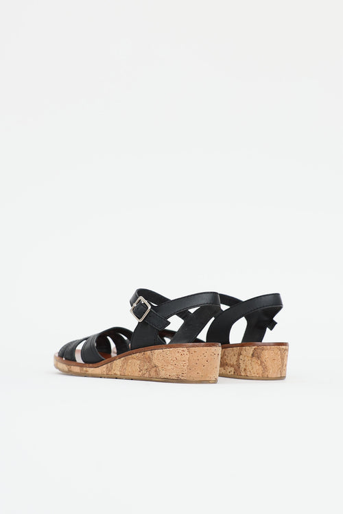 Chanel2020 CC Cork Wedge Sandal