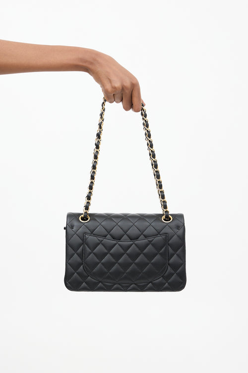 Chanel Black Leather Small Double Flap Bag