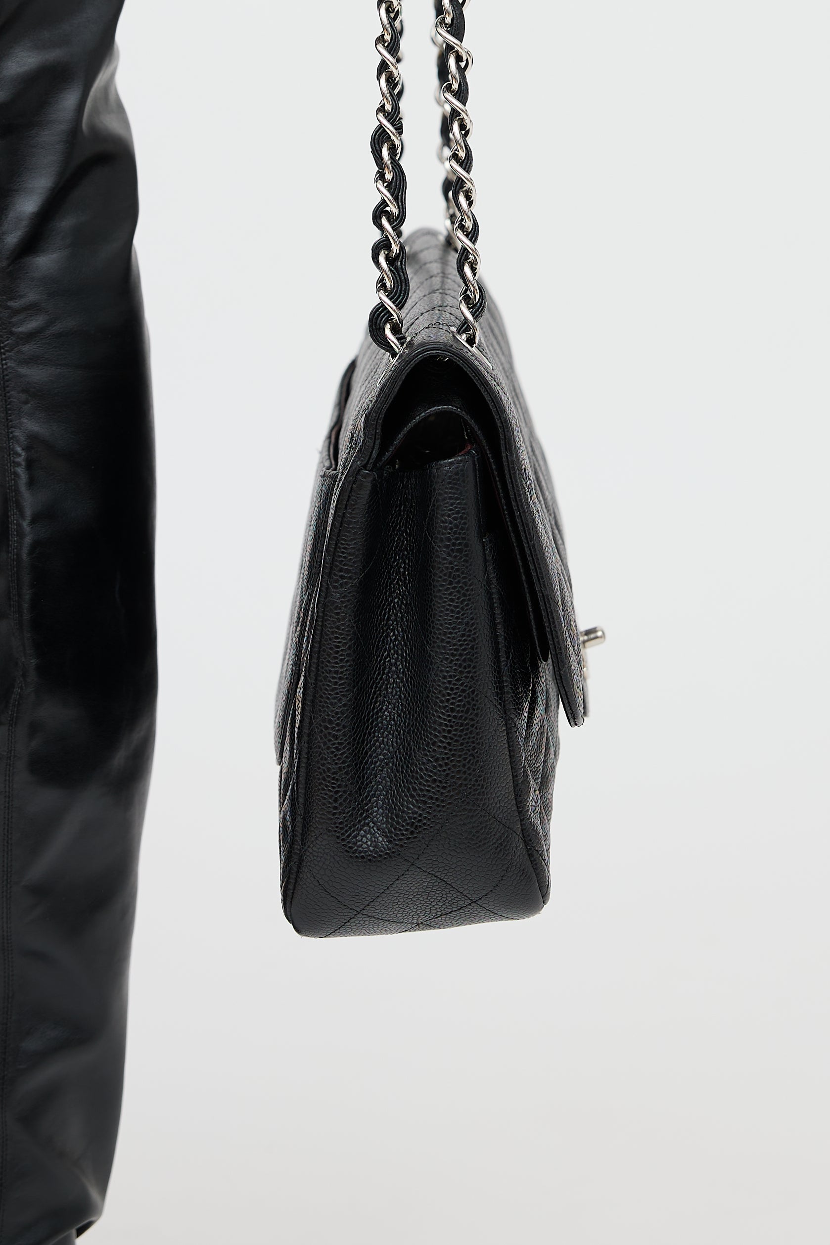 Chanel 2011 Caviar Jumbo Double Flap Bag