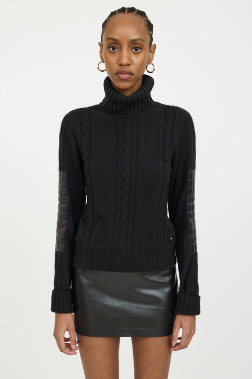 Chanel FW 2001 Cashmere Knit Turtleneck Sweater
