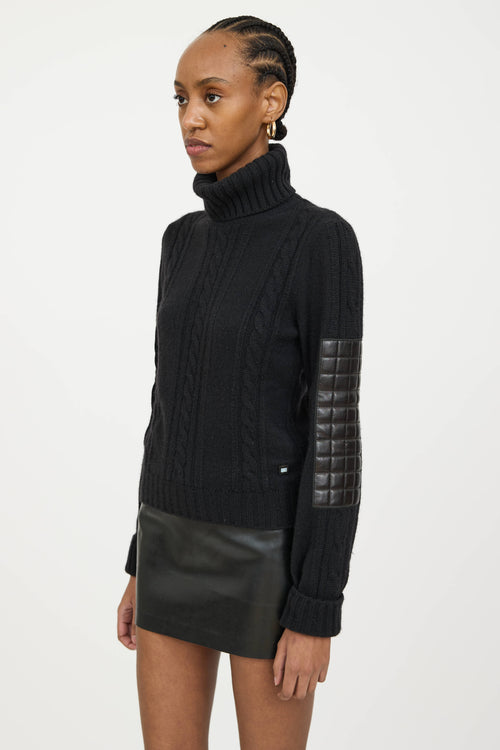 Chanel FW 2001 Cashmere Knit Turtleneck Sweater