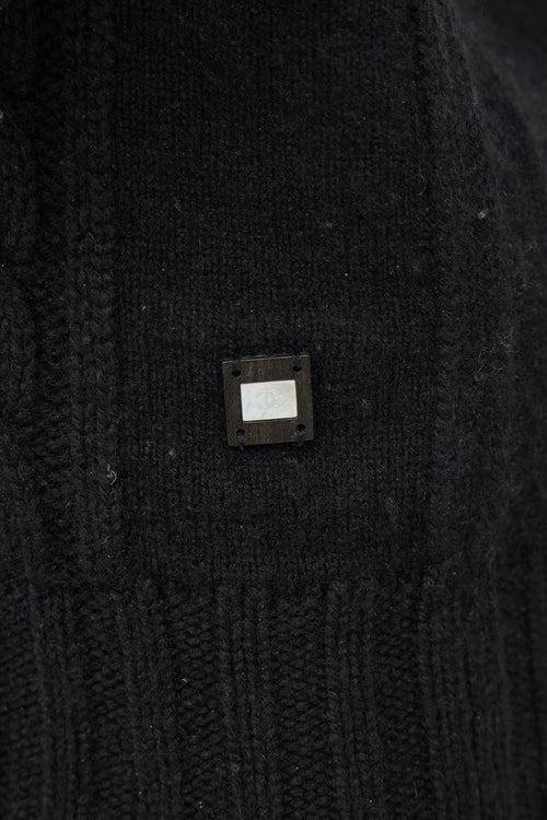 Chanel FW 2001 Cashmere Knit Turtleneck Sweater