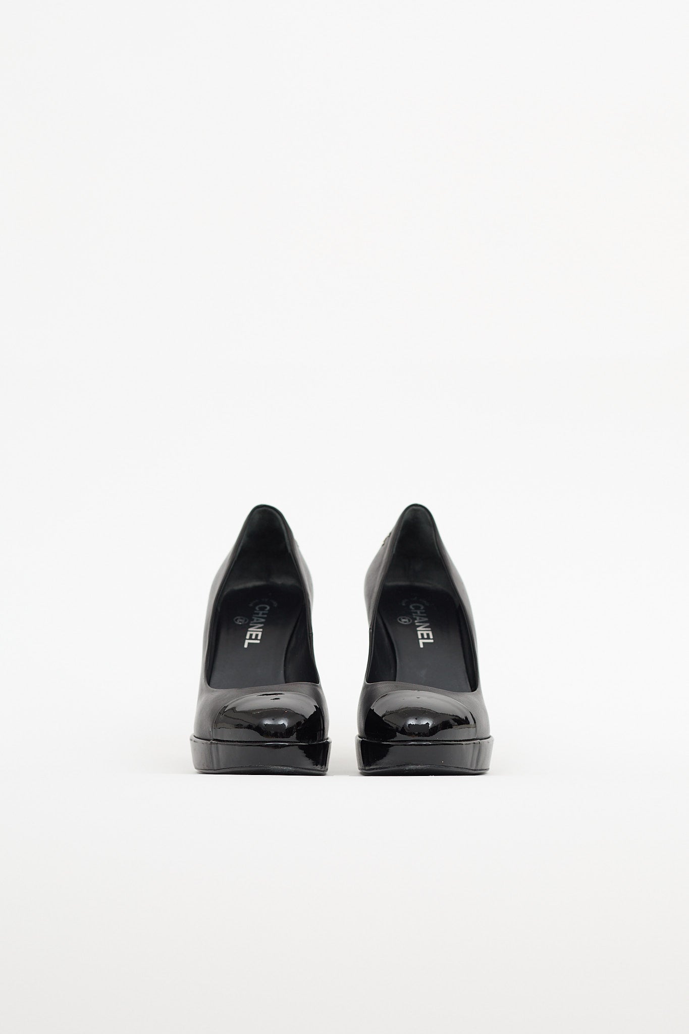 Chanel Cap Toe Platform Pump