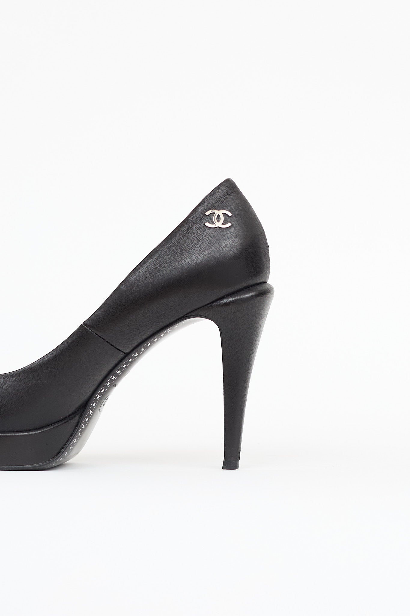 Chanel Cap Toe Platform Pump