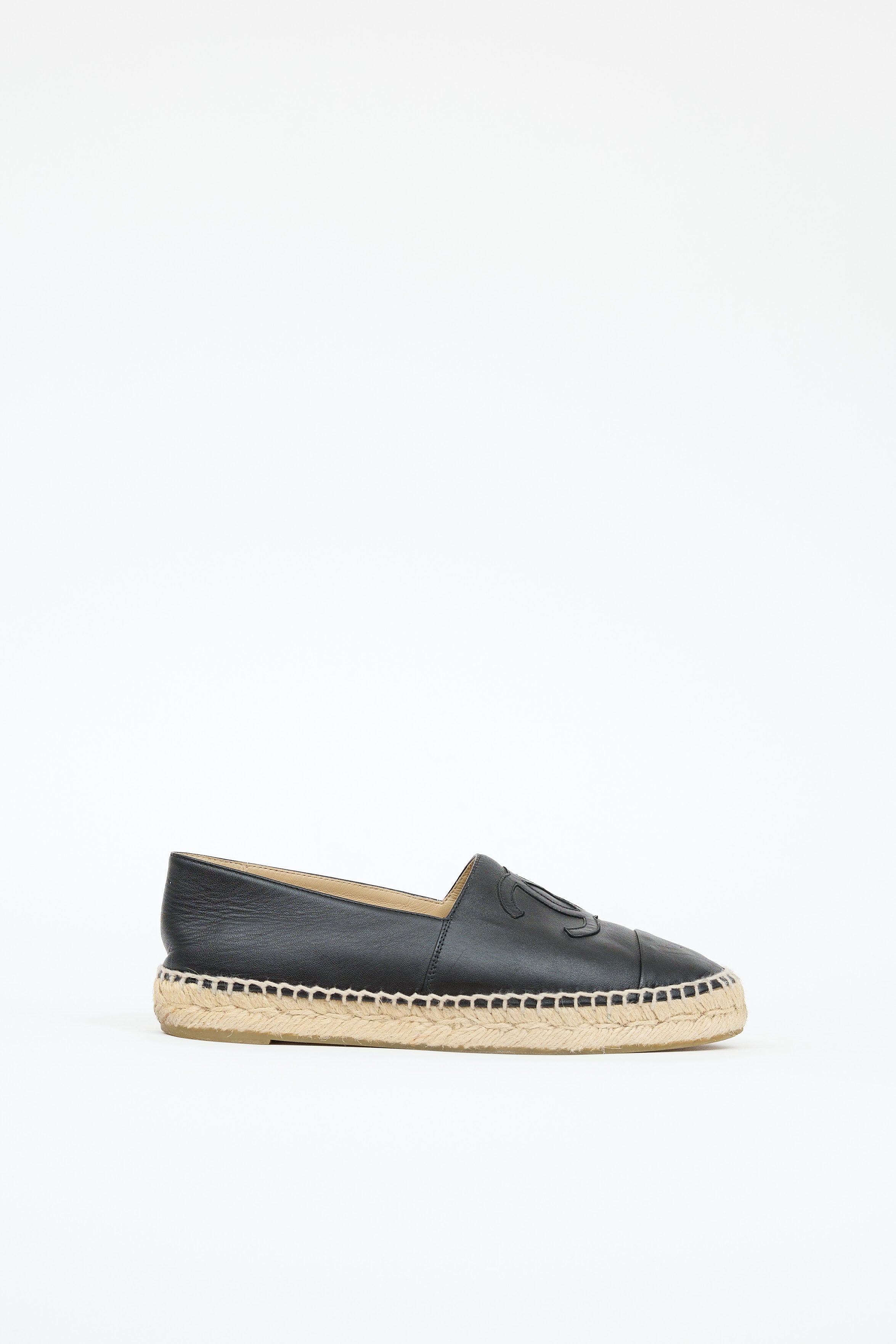 Chanel Leather CC Espadrille
