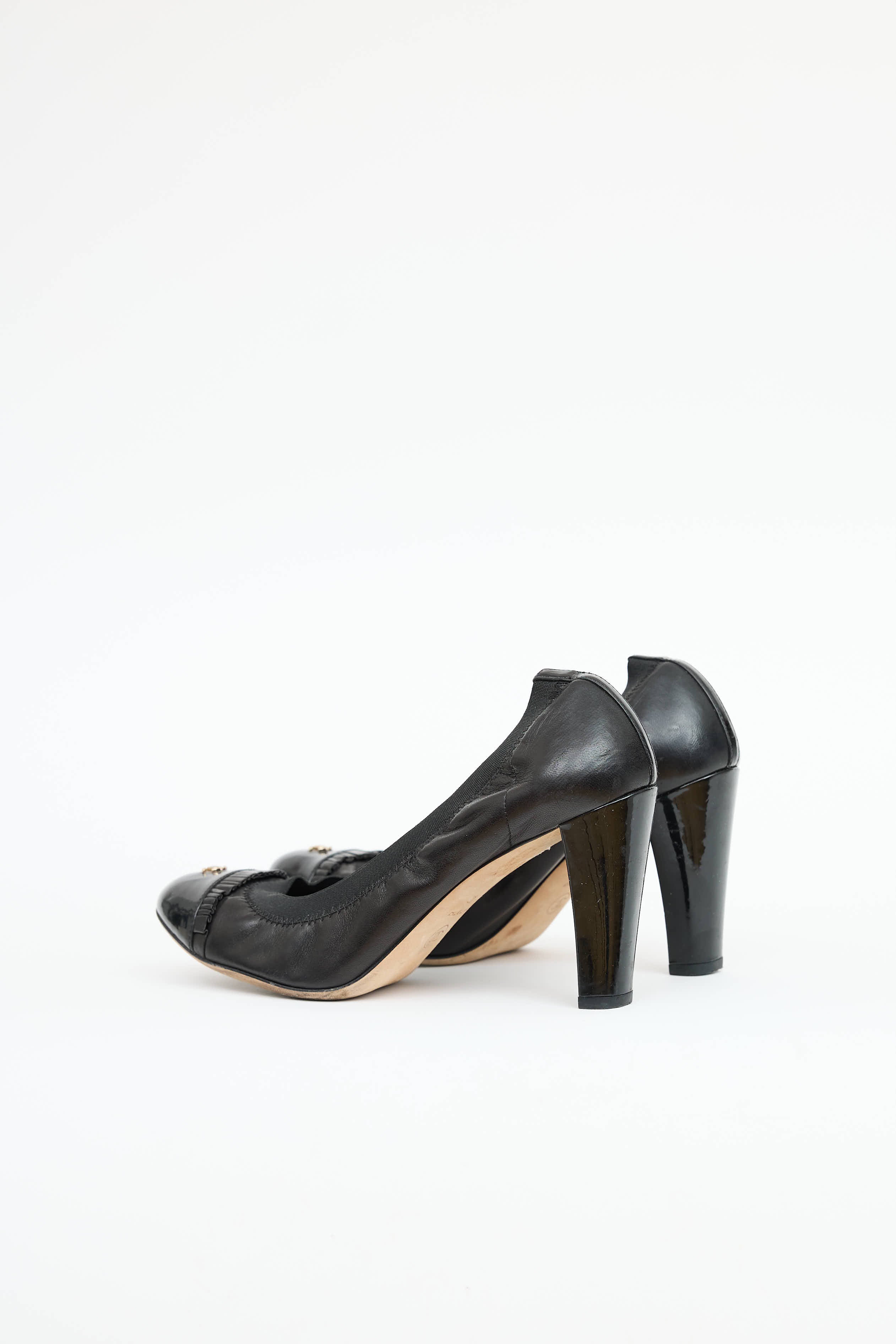 Chanel CC Ruffle Pump