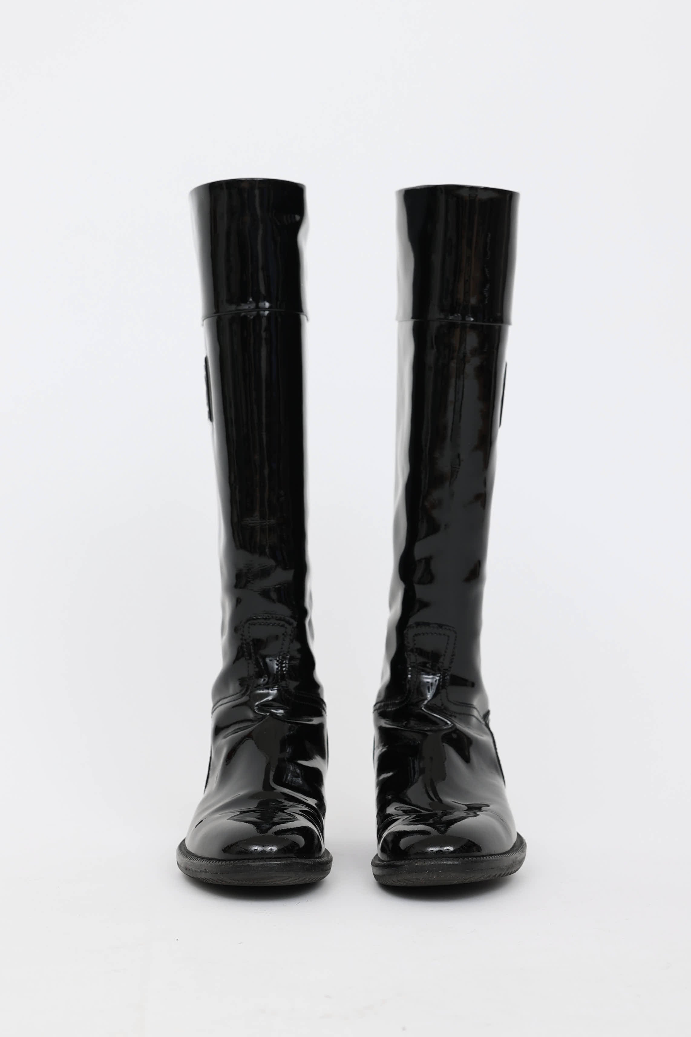 Chanel 2007 Patent Leather Riding Boot