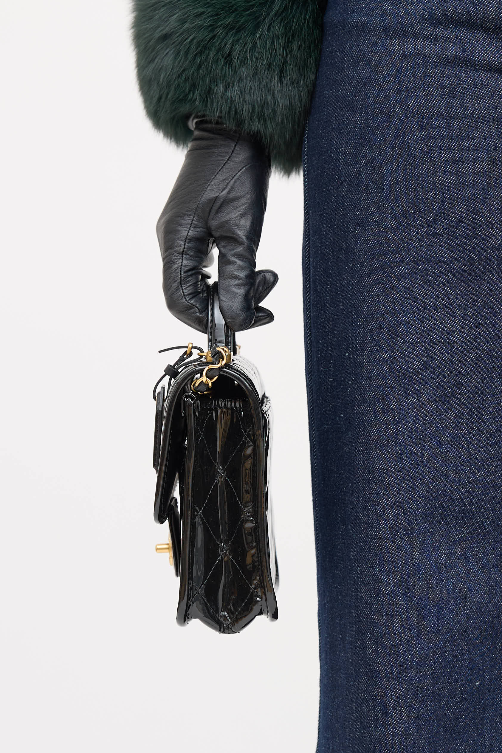 Chanel Patent School Memory Bag