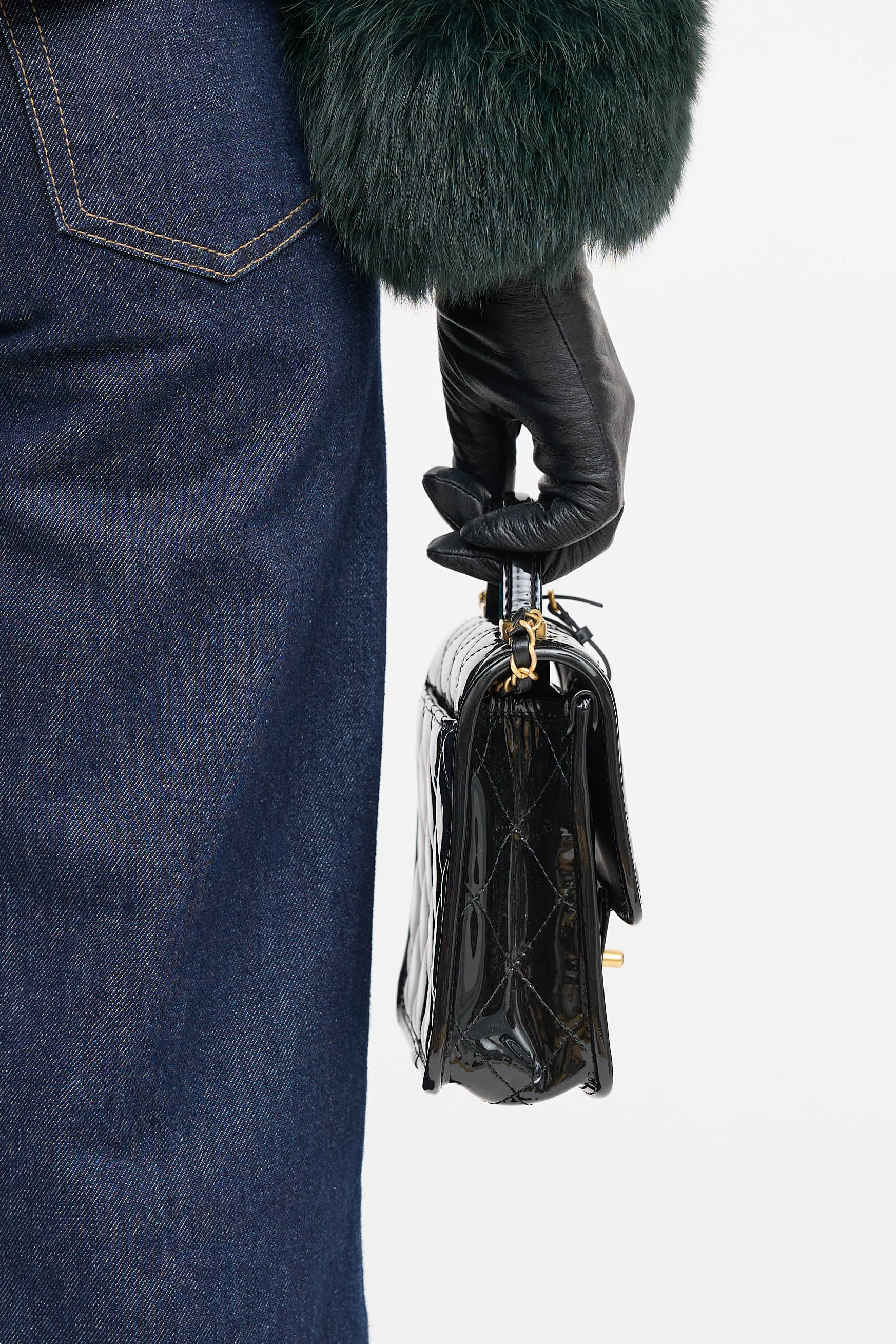 Chanel Patent School Memory Bag