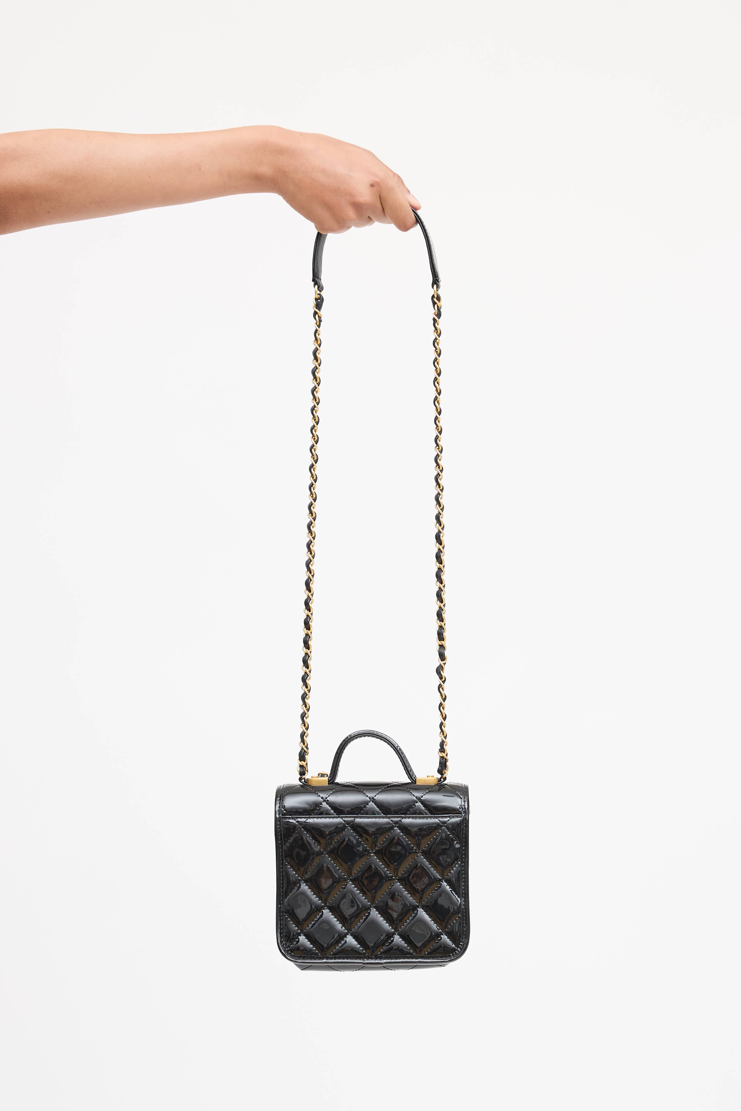 Chanel Patent School Memory Bag