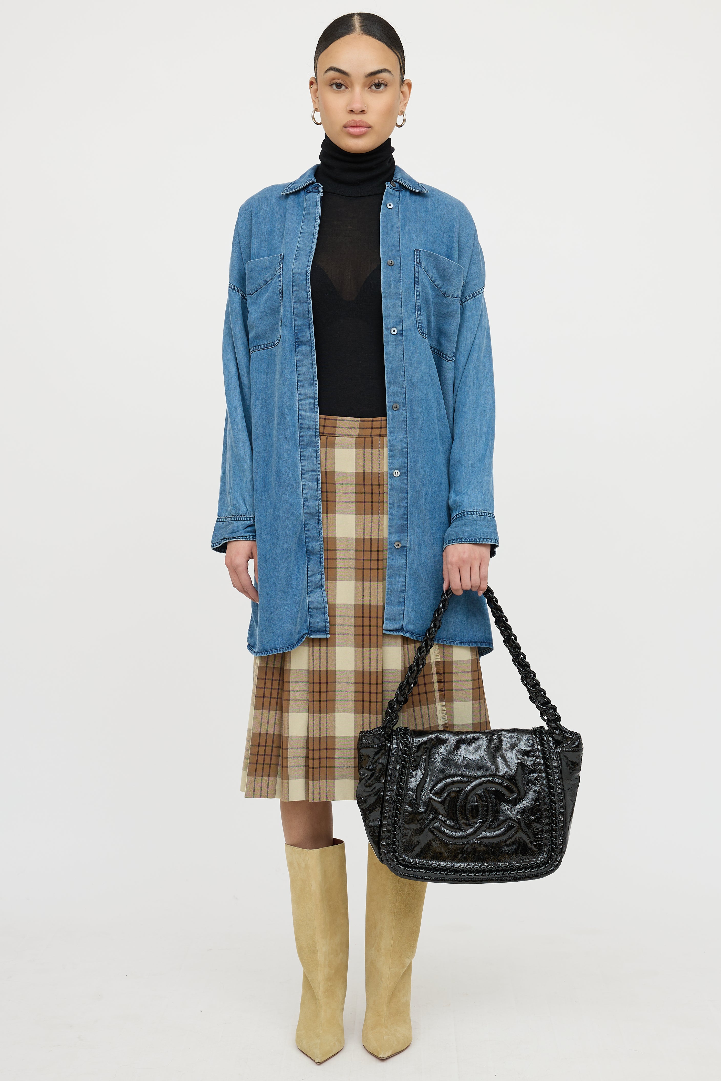 Chanel Luxe Ligne Mod Chain Flap Bag