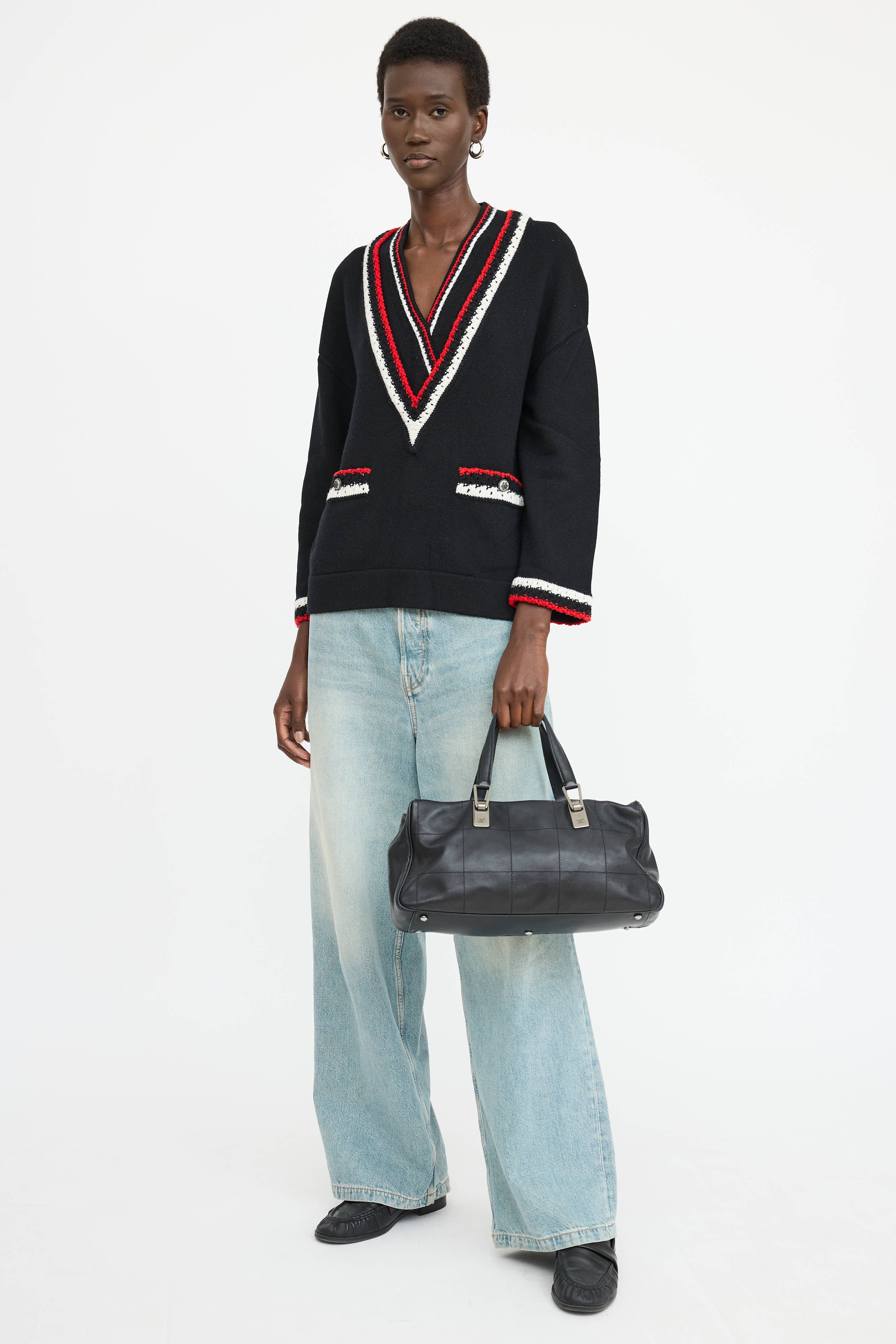Chanel 2003 Leather Boston Bag