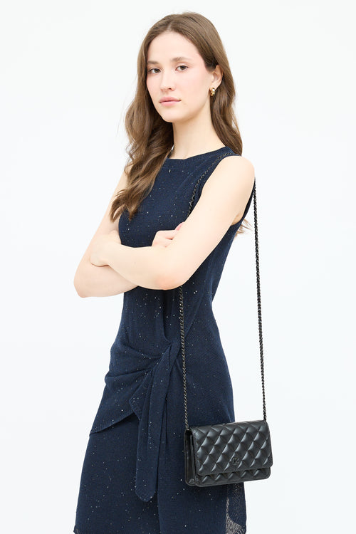 Chanel Leather Classic Wallet on Chain