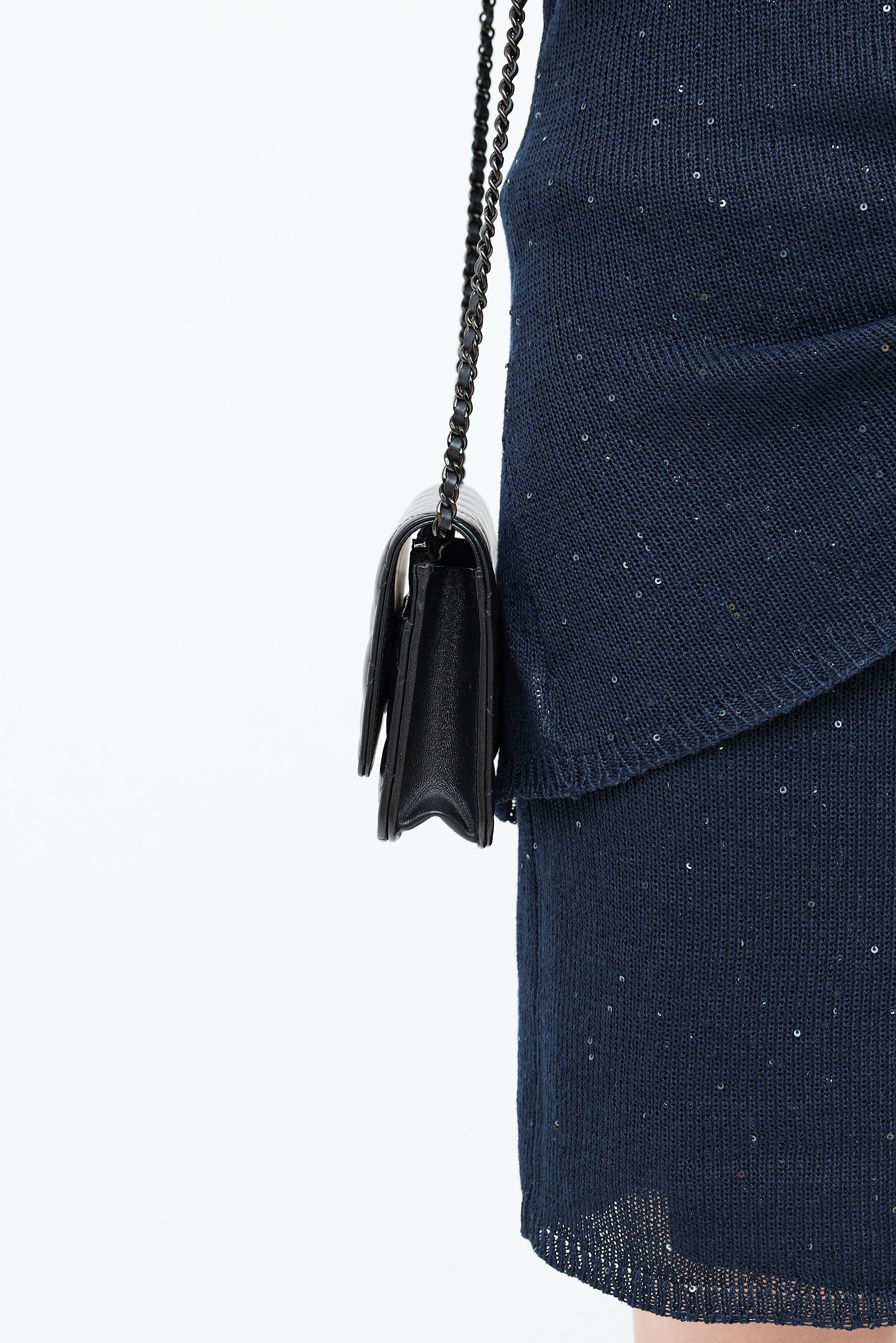 Chanel Leather Classic Wallet on Chain