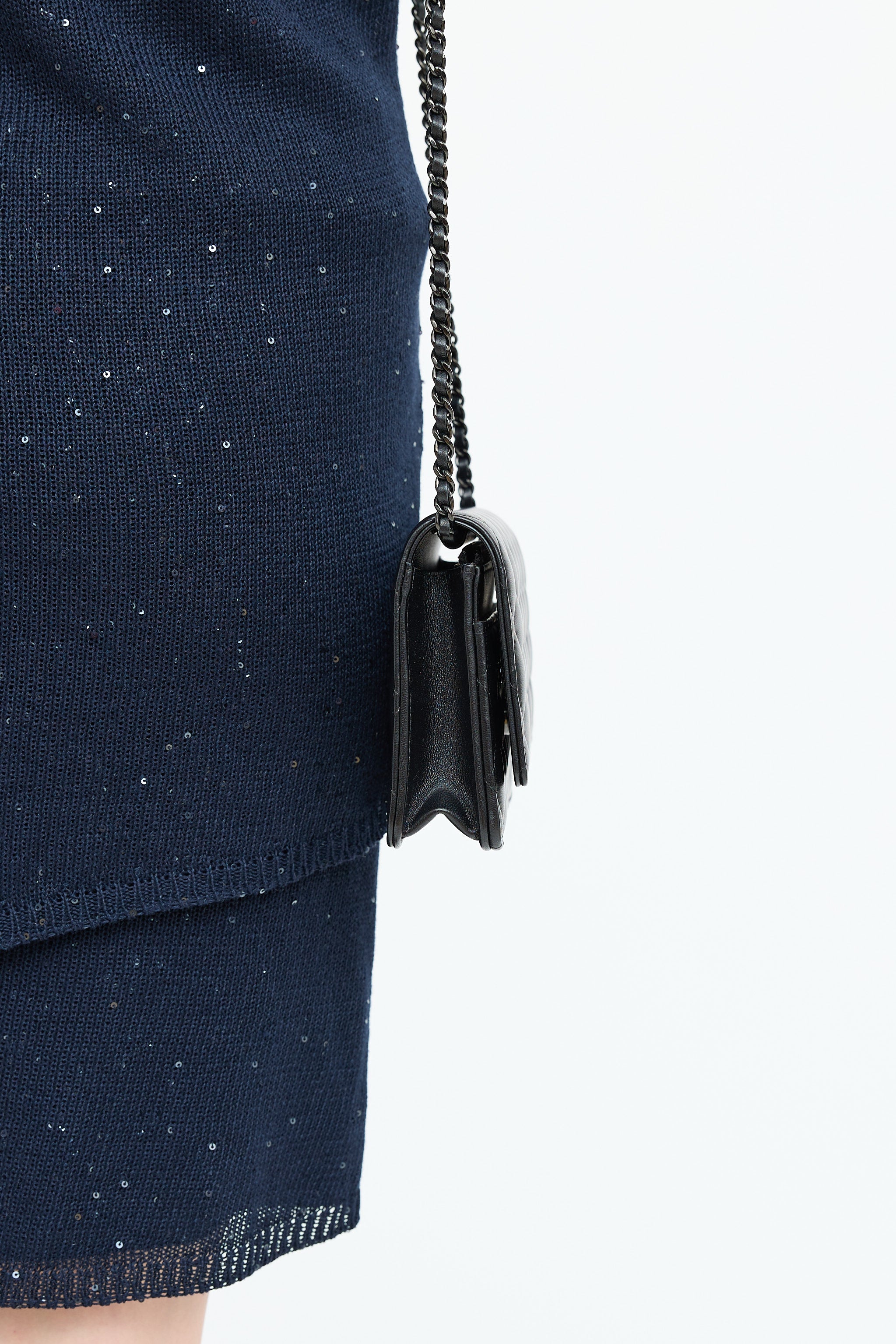 Chanel Leather Classic Wallet on Chain