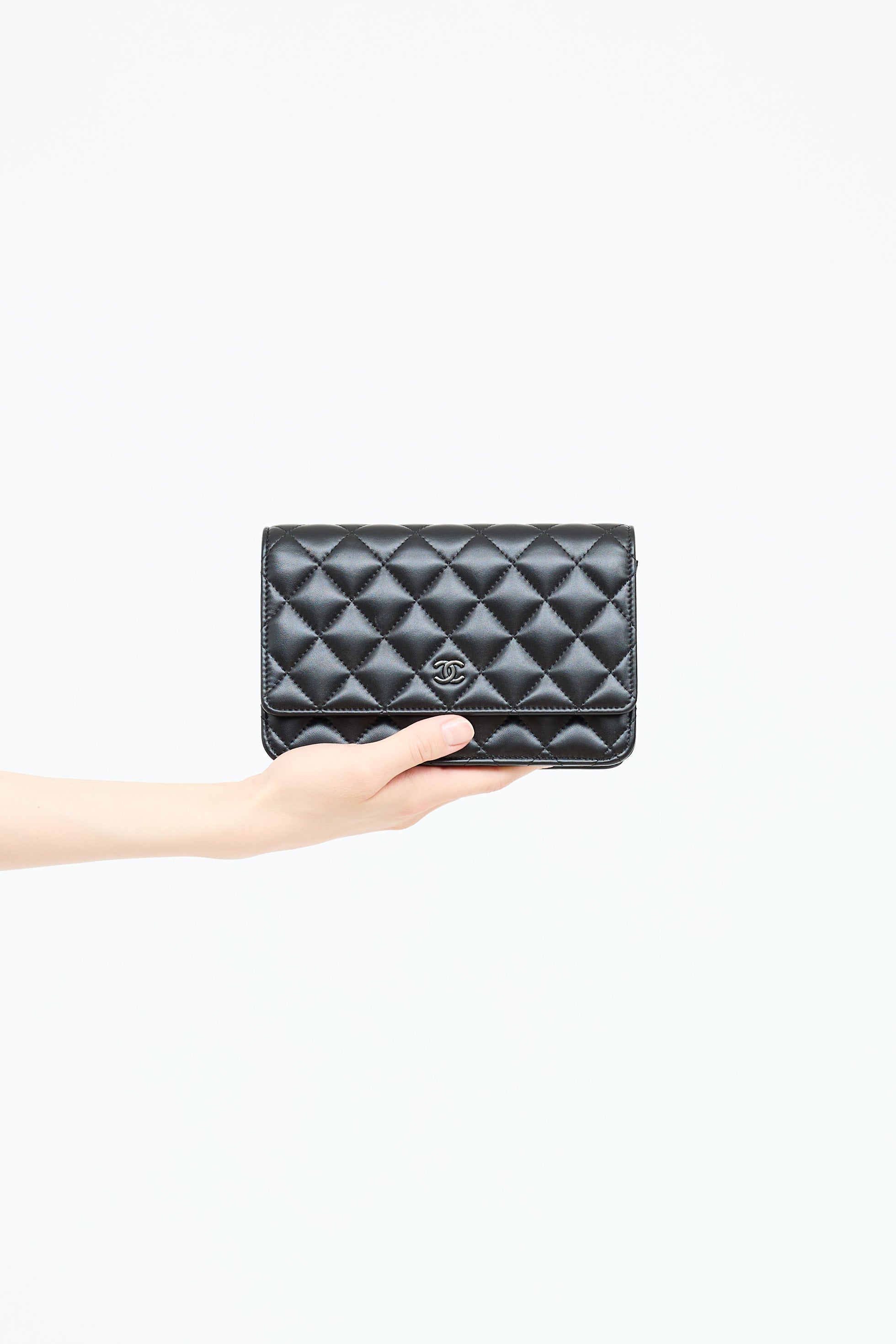 Chanel Leather Classic Wallet on Chain