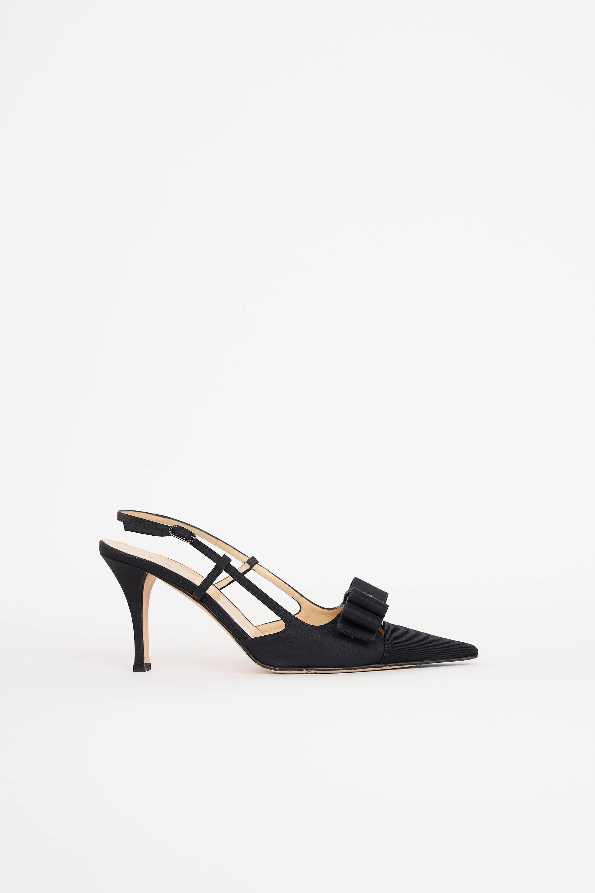 Chanel SS 2003 Satin Slingback Pump