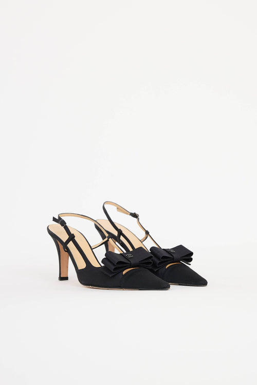 Chanel SS 2003 Satin Slingback Pump