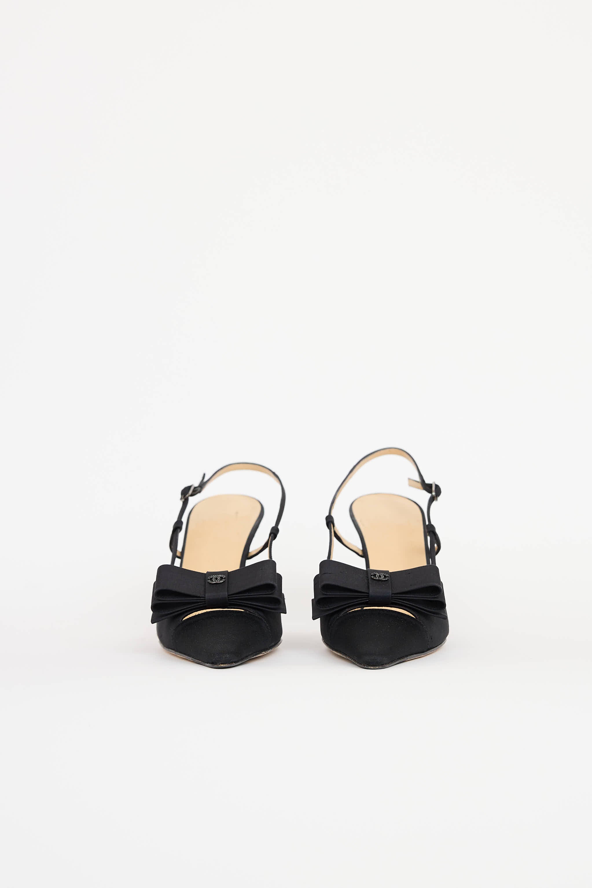 Chanel SS 2003 Satin Slingback Pump