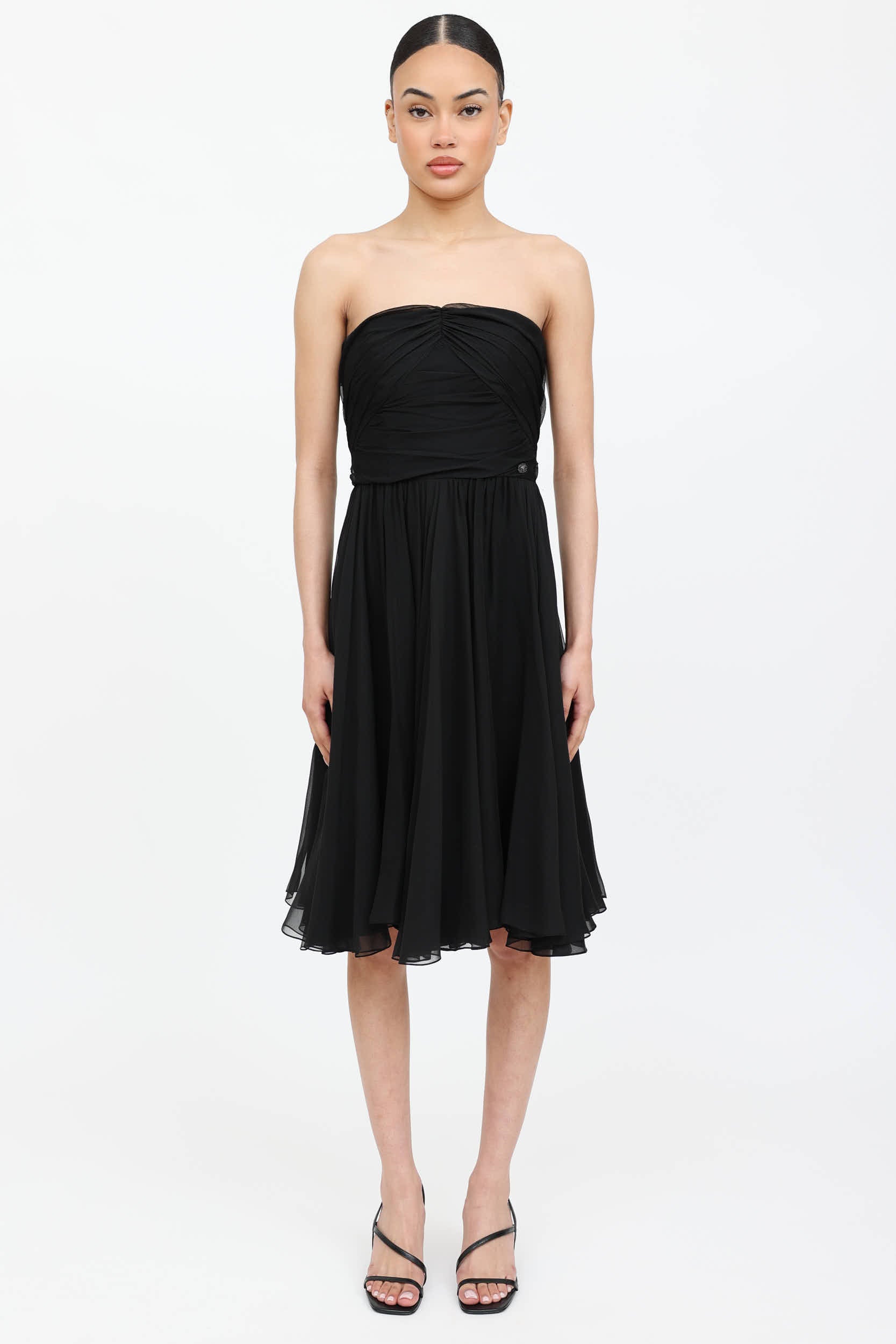Chanel Silk Pleated Dress