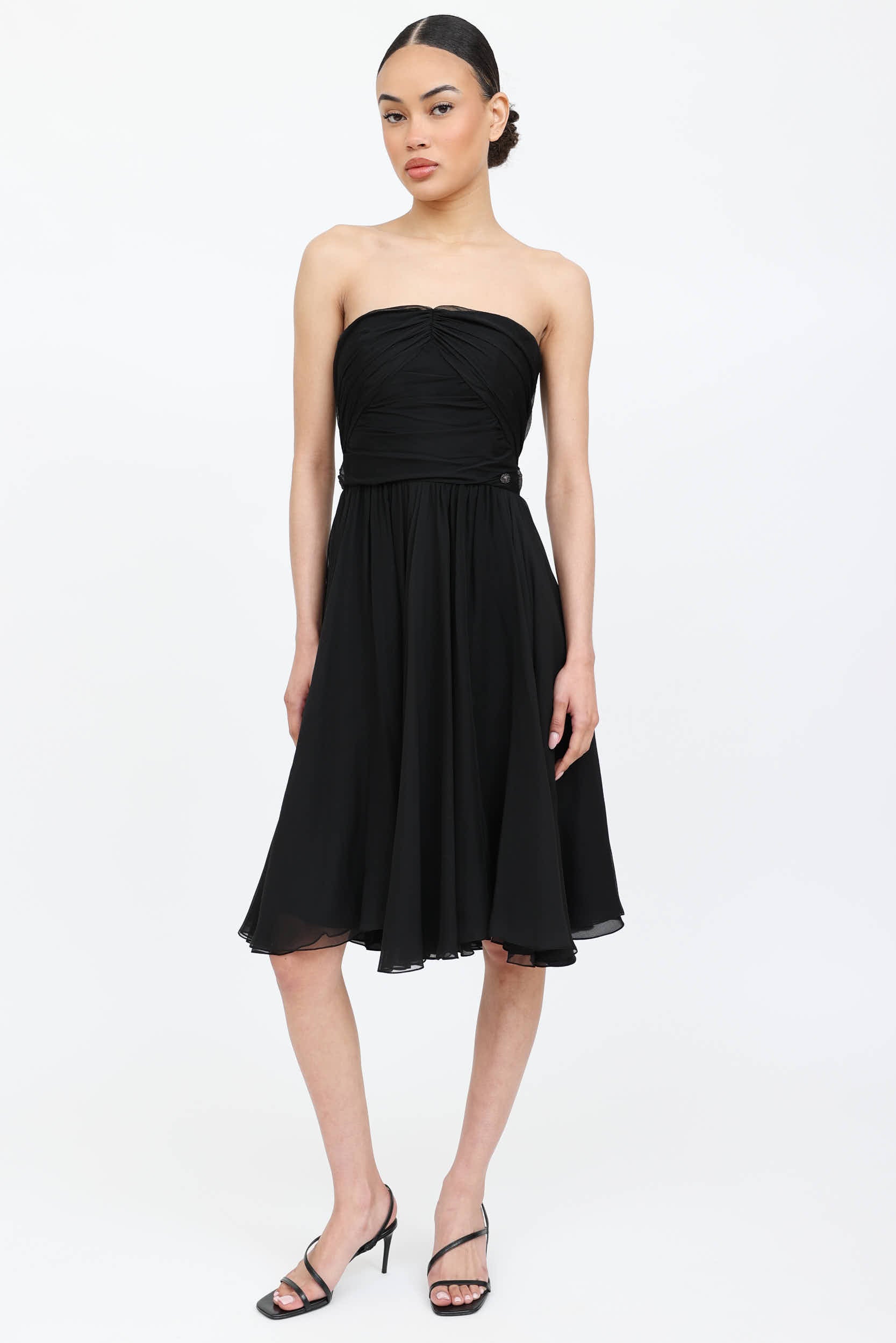 Chanel Silk Pleated Dress