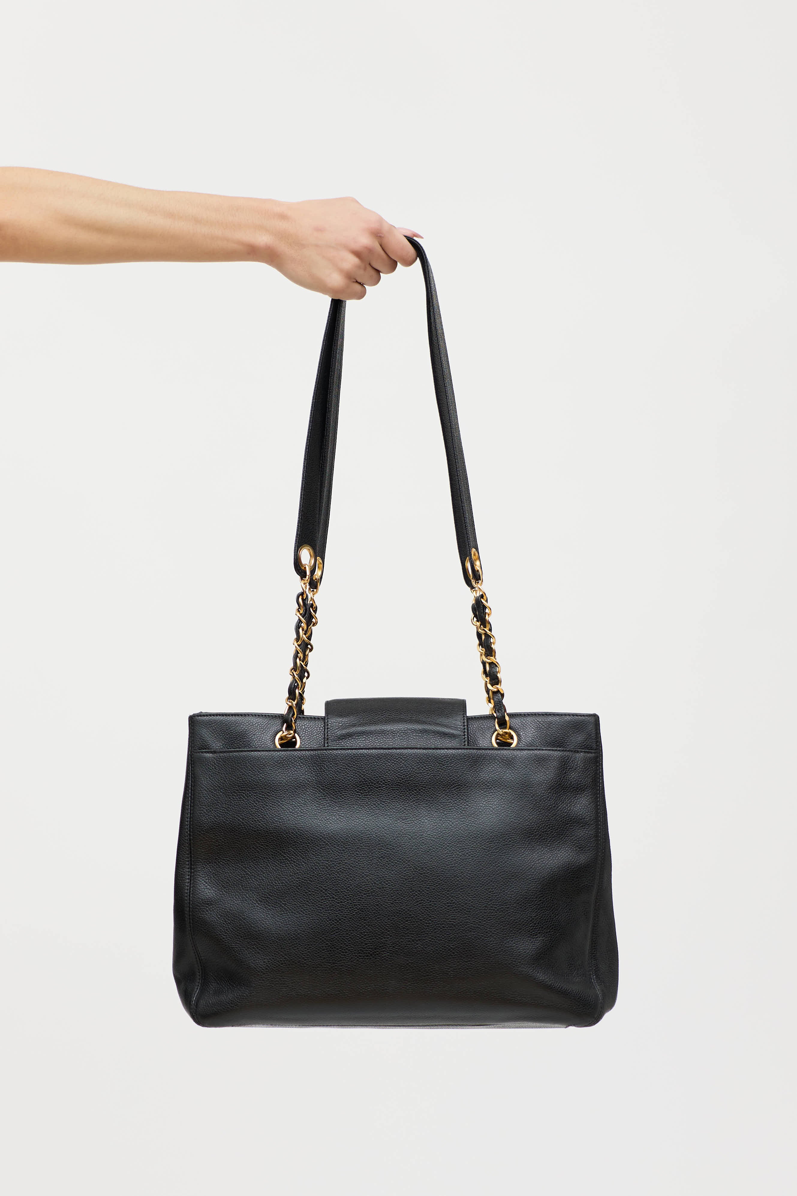 Chanel 1997 Supermodel Caviar Tote Bag