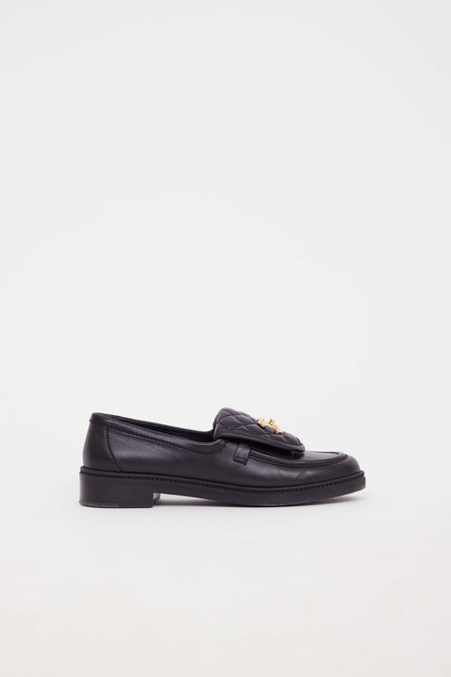 Chanel Leather Turnlock Loafer
