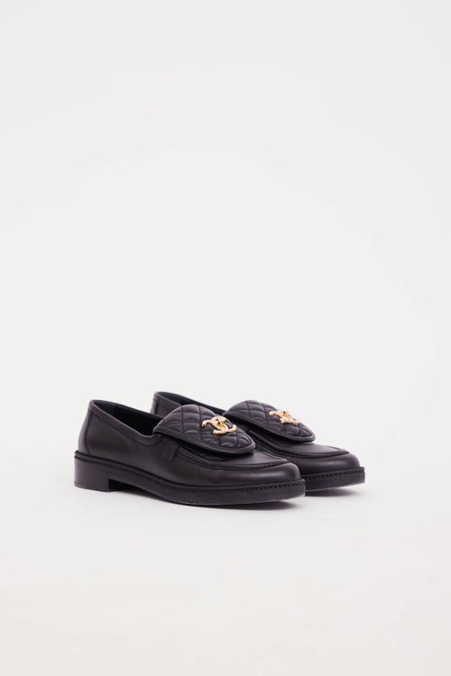 Chanel Leather Turnlock Loafer