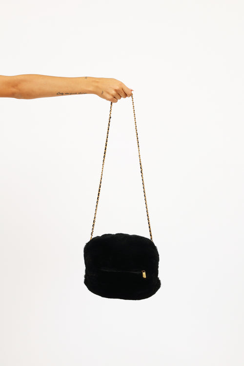 Chanel Black & White 2001 Logo Mitt Bag