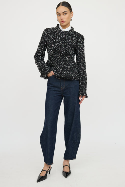 Chanel 2011 Tweed Button Up Jacket