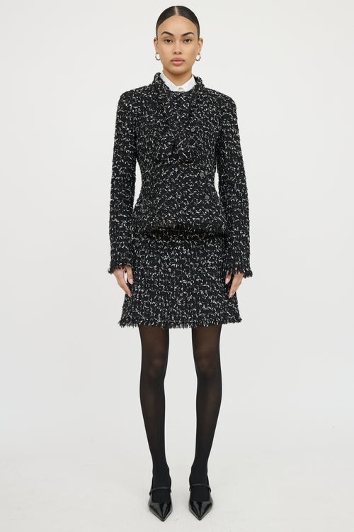 Chanel 2009 Tweed Button Up Jacket