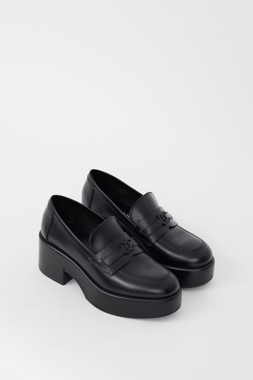 Leather CC Platform Loafer