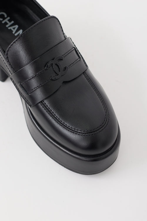 Leather CC Platform Loafer