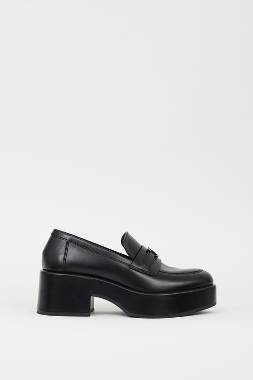 Leather CC Platform Loafer