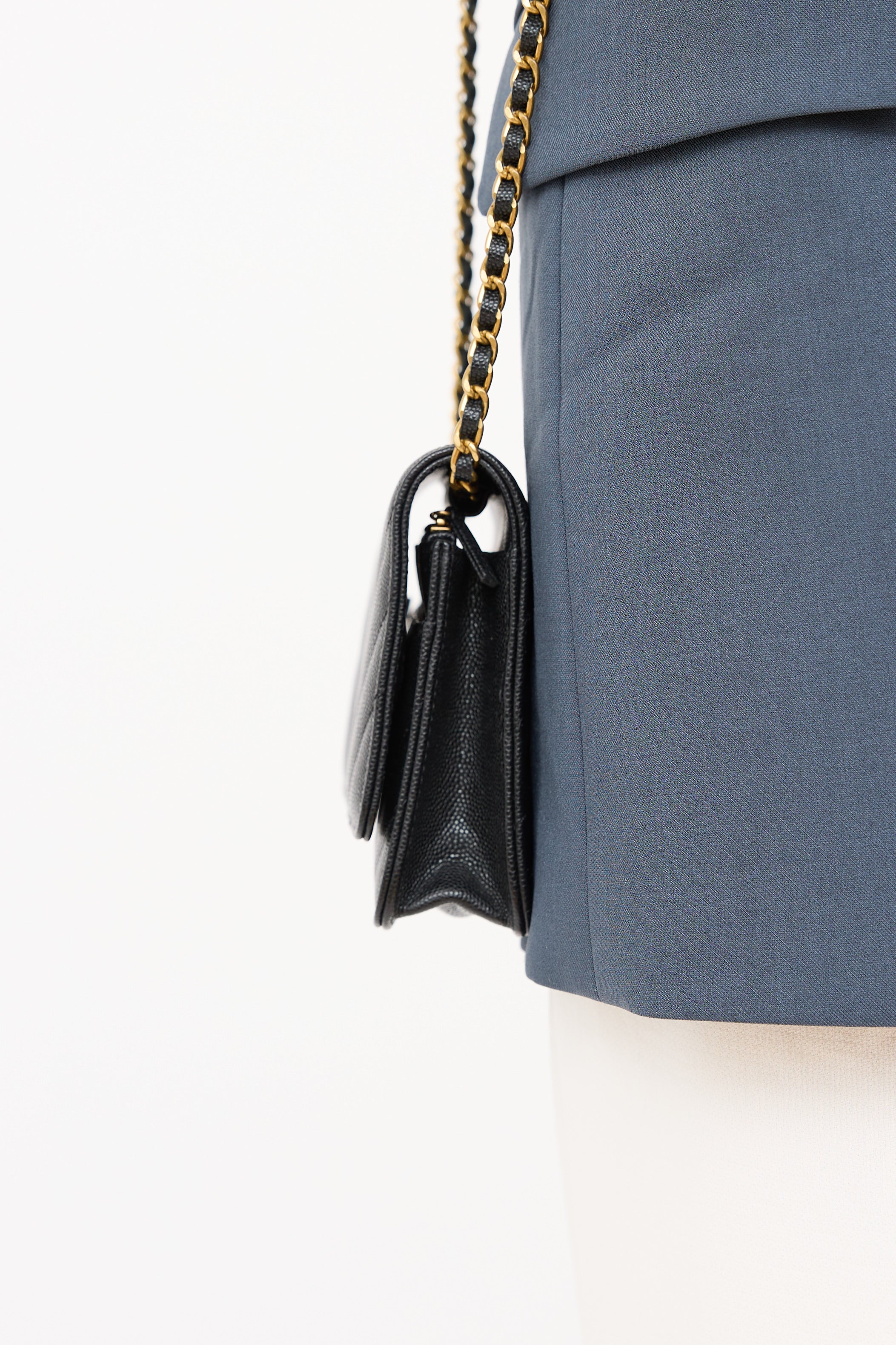 2017/18 Chevron Caviar Wallet On Chain Bag