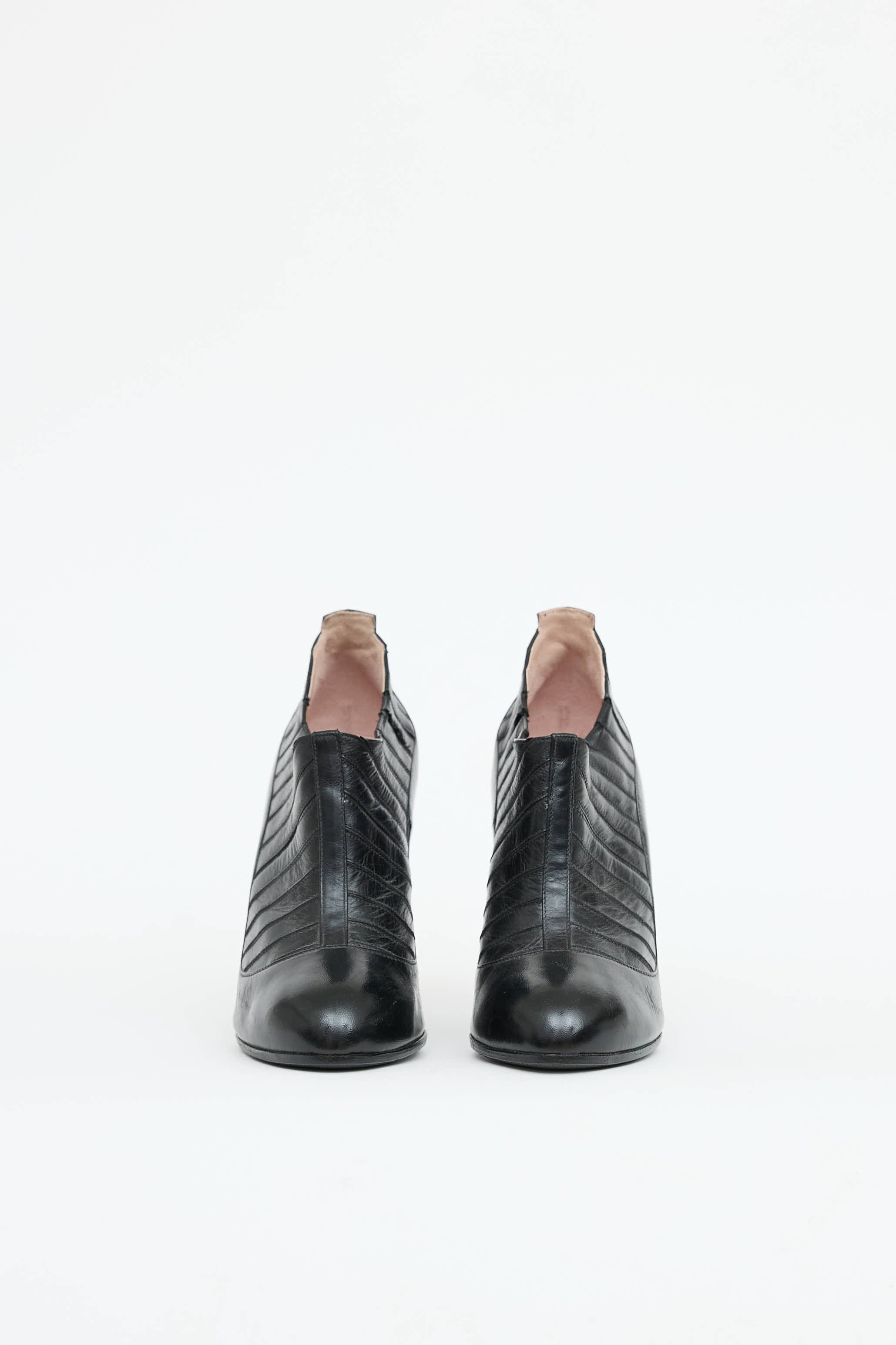 Chanel Paneled Ankle Bootie