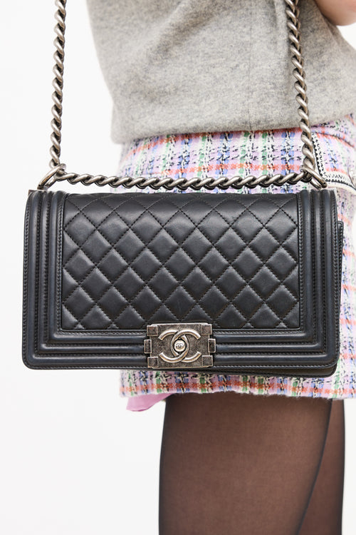 2012 Quilted Leather Boy Bag
