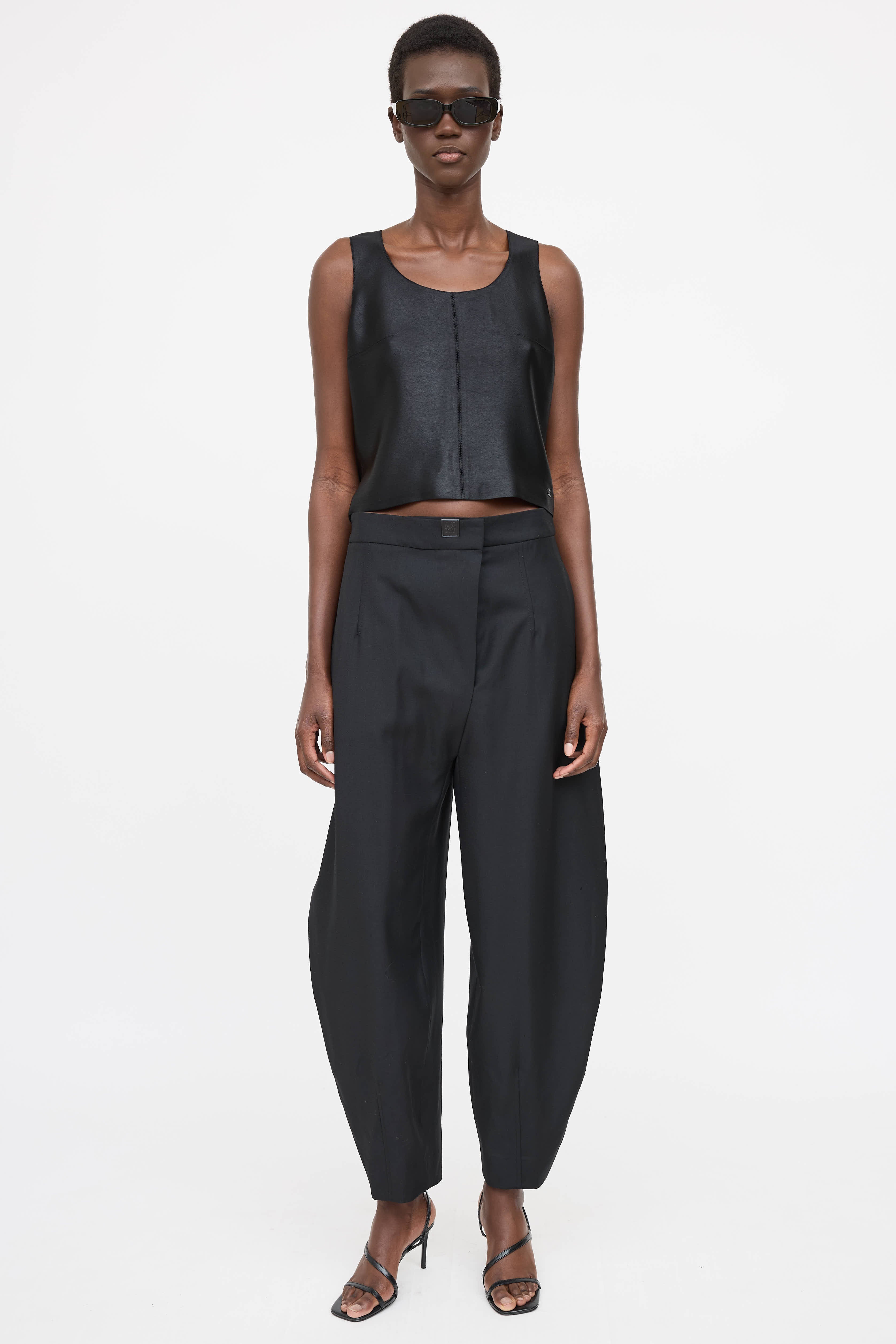 Chanel Satin Darted Top
