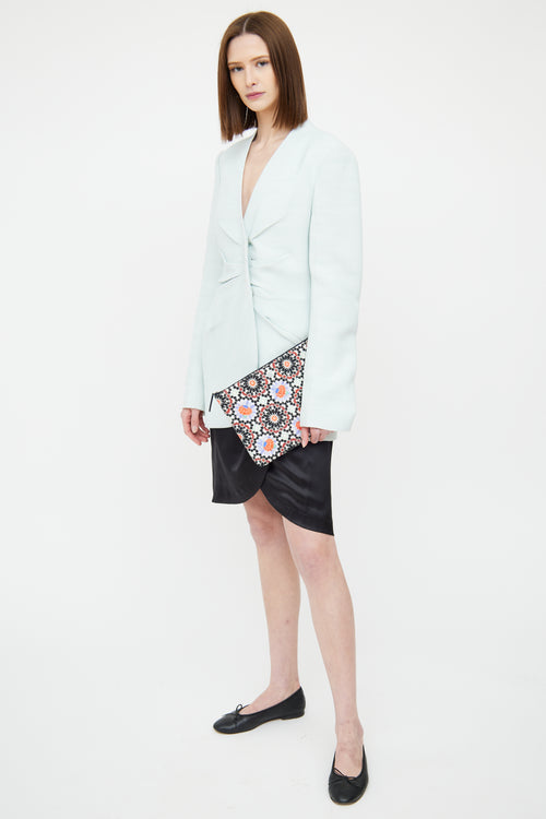 Cruise 2014 Black & Multi Dubai Quilted Clutch