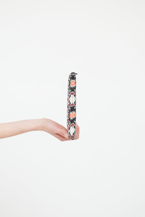 Cruise 2014 Black & Multi Dubai Quilted Clutch