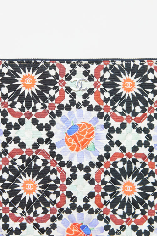 Cruise 2014 Black & Multi Dubai Quilted Clutch