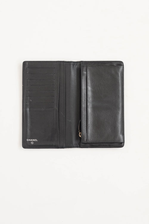 Chanel Series 11 Leather Long Bi-Fold Wallet