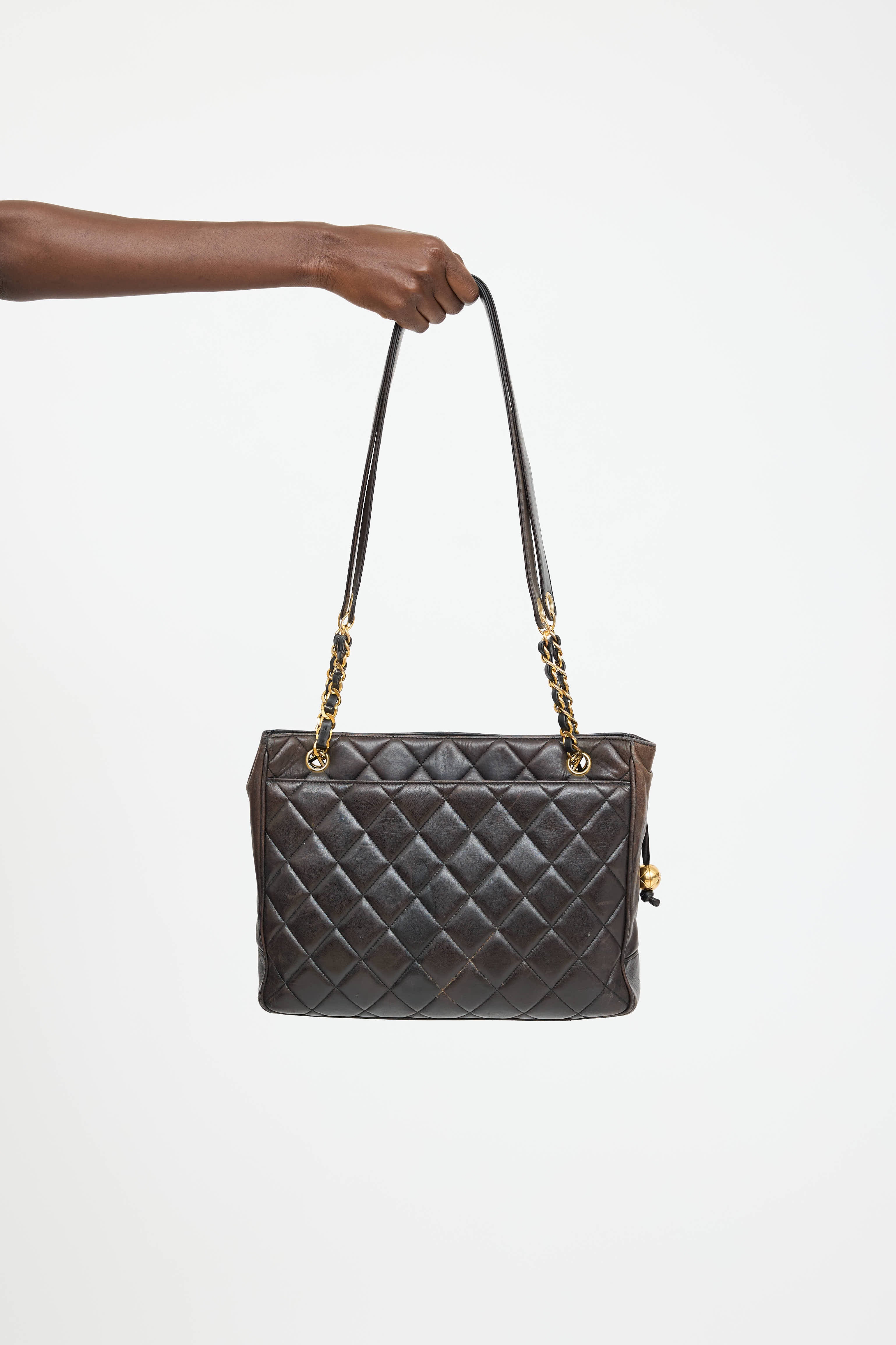 Saint Laurent 1995 Leather Tote Bag