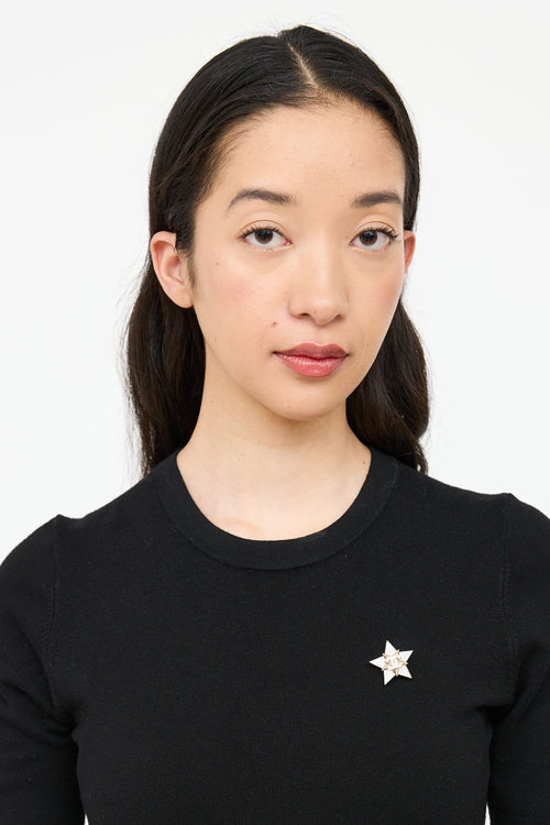 Chanel Cruise 2017 CC Star Rhinestone Pin