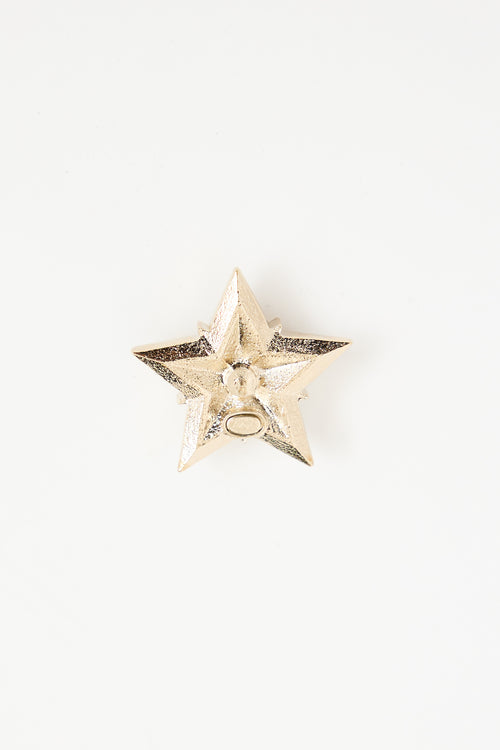 Chanel Cruise 2017 CC Star Rhinestone Pin