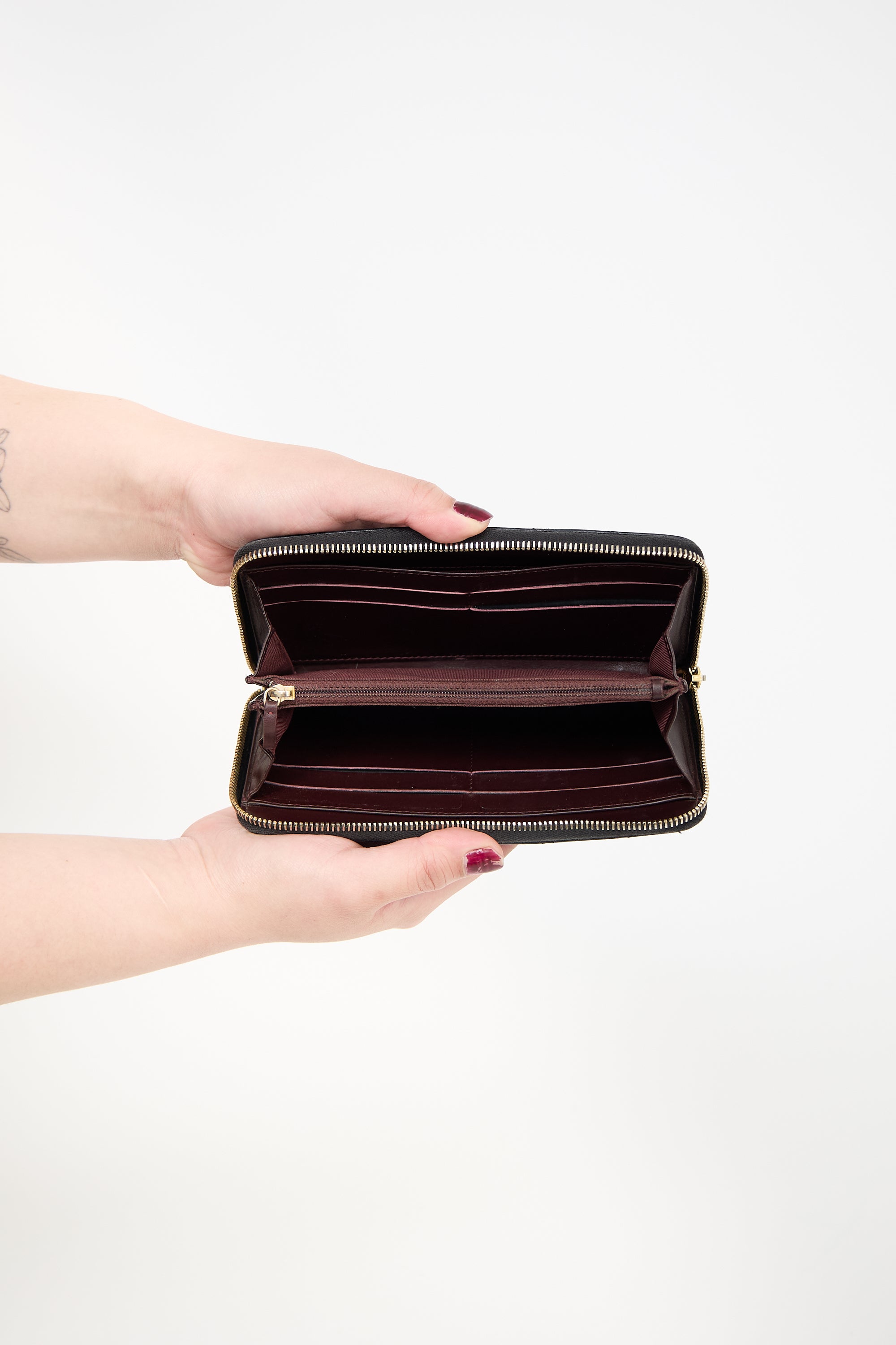 Chanel Leather CC Long Wallet