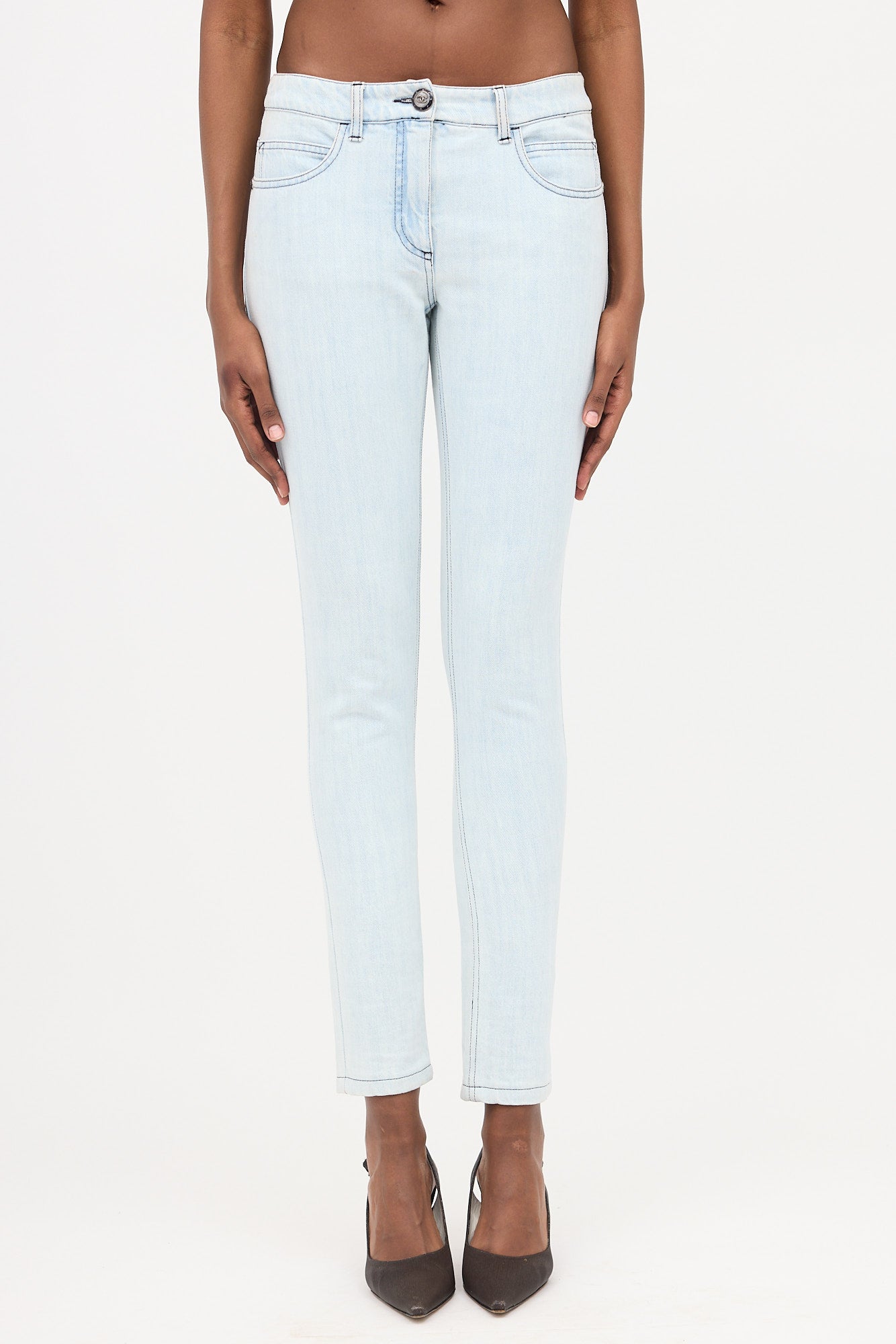 Chanel CC Slim Leg Jeans