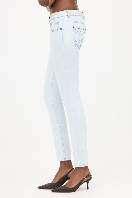 Chanel CC Slim Leg Jeans