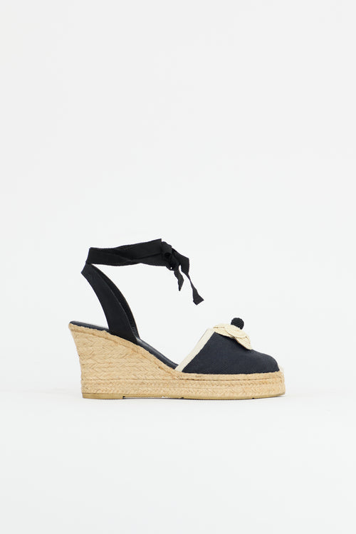 Chanel Camellia Espadrille Sandal