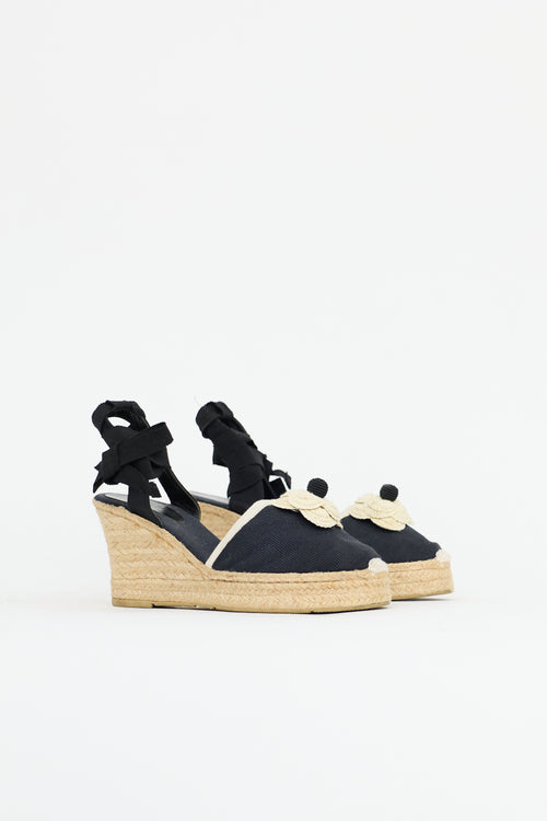 Chanel Camellia Espadrille Sandal